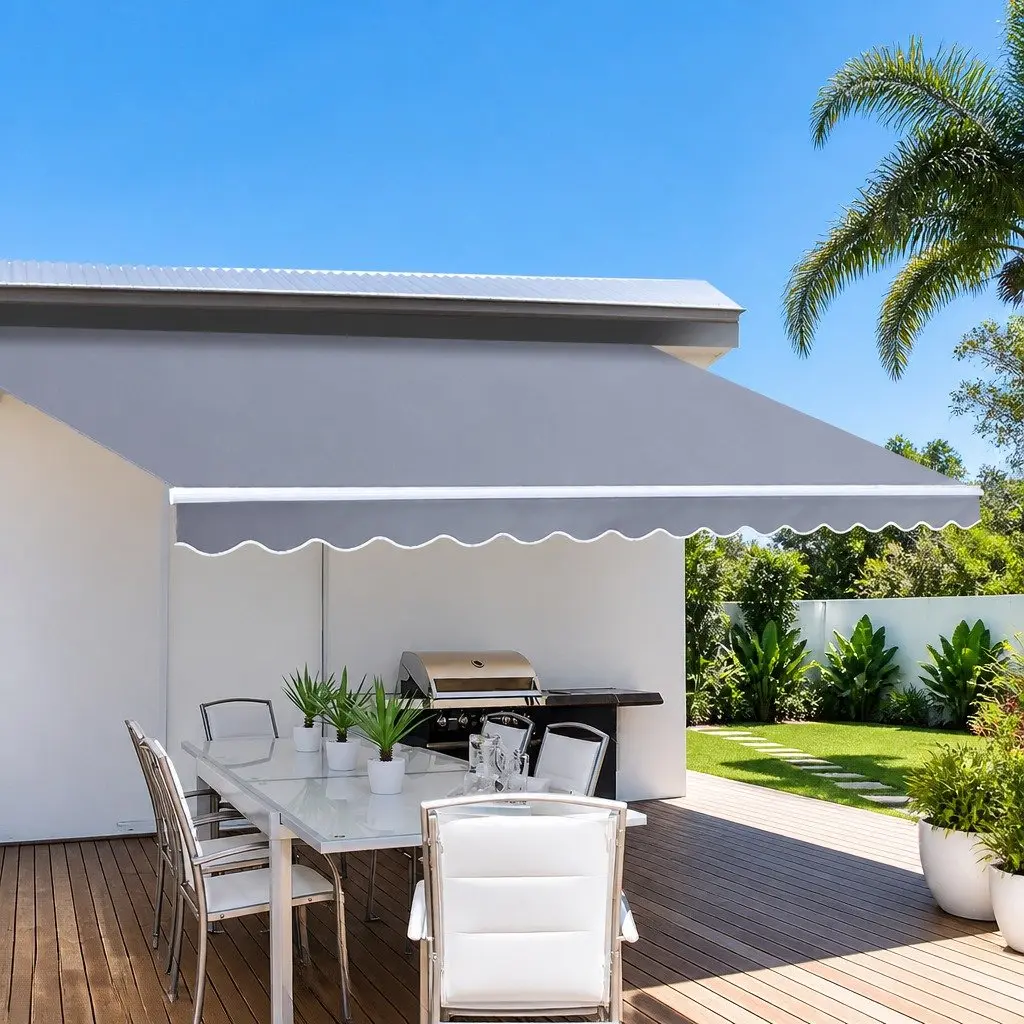 Folding Arm Awning with Manual Retract 3m x 2.5m