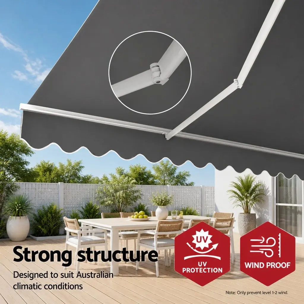 Retractable Folding Arm Awning 4M x 3M