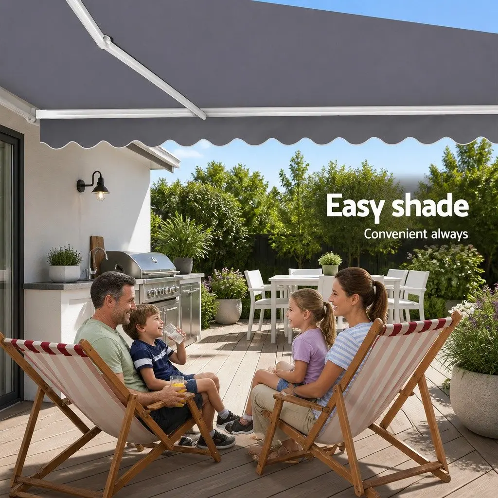 Retractable Folding Arm Awning 4M x 3M