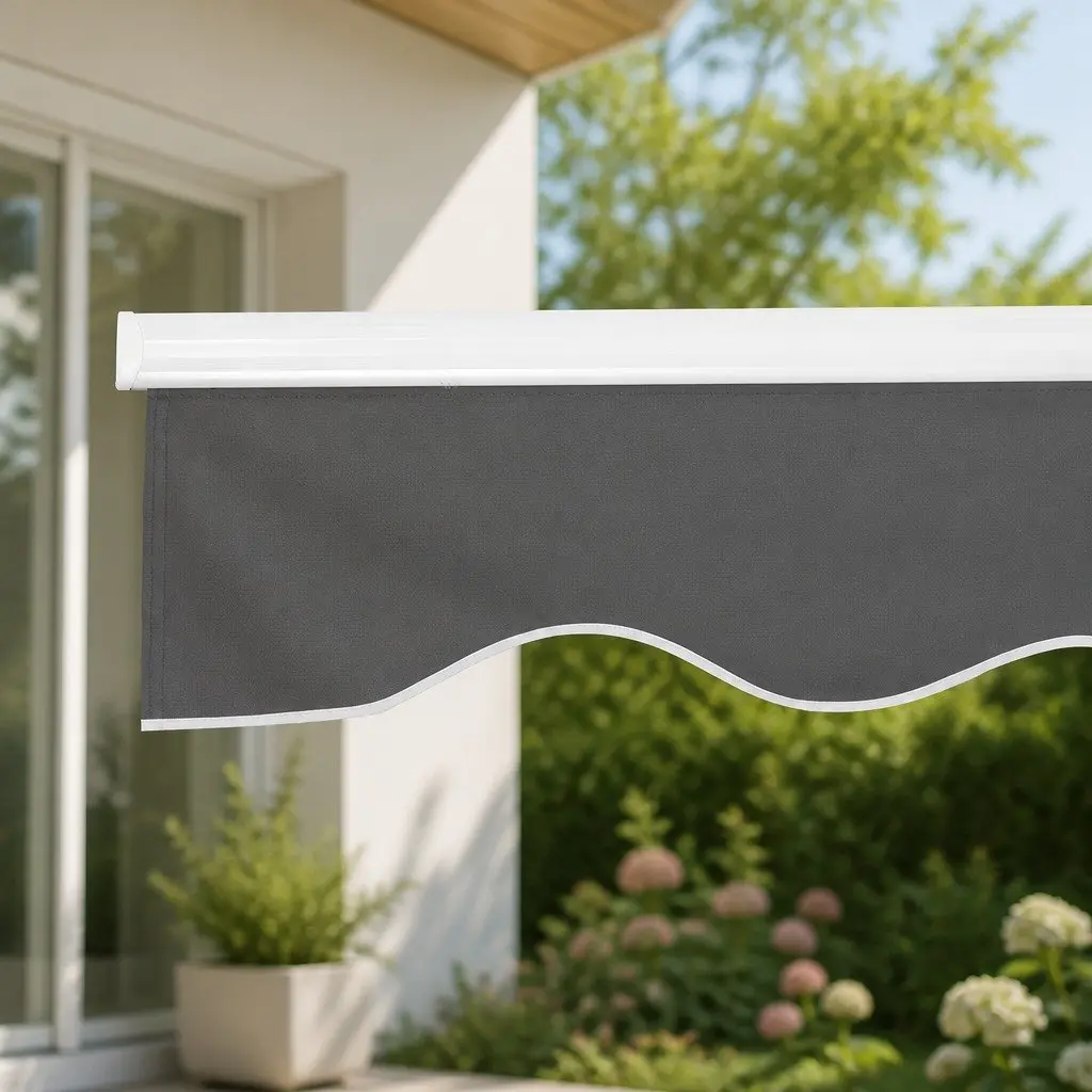 Folding Arm Awning 4.5m x 3m Grey