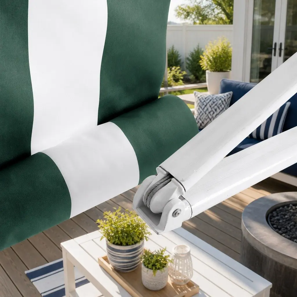 Motorised Retractable Awning for Patios and Gardens