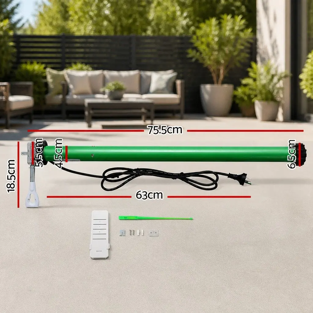 Folding Arm Awning Motor 230V Remote Control Green