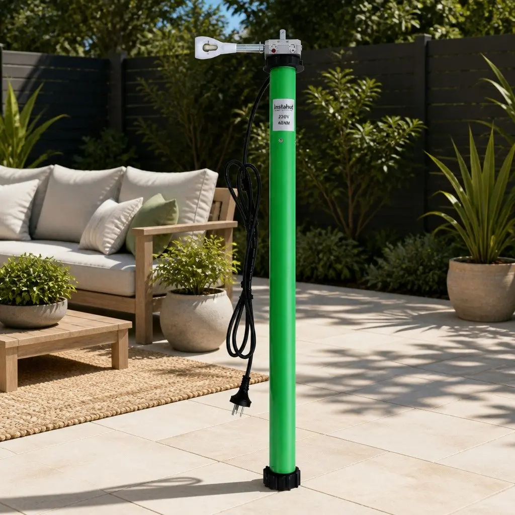 Folding Arm Awning Motor 230V Remote Control Green