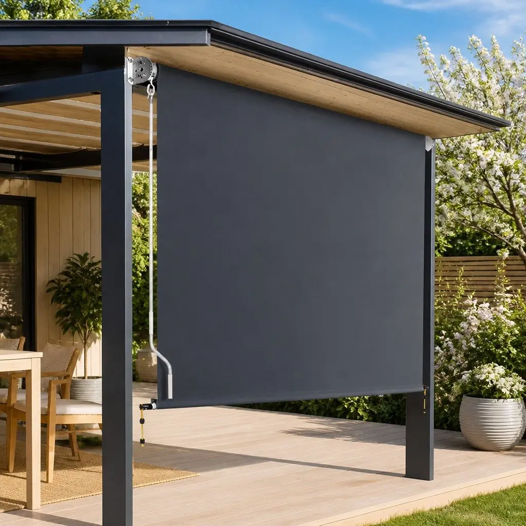 2.1x2.5M Grey Outdoor Retractable Awning