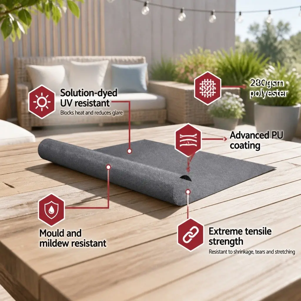 2.1X2.1M Grey Retractable Pivot Arm Awning