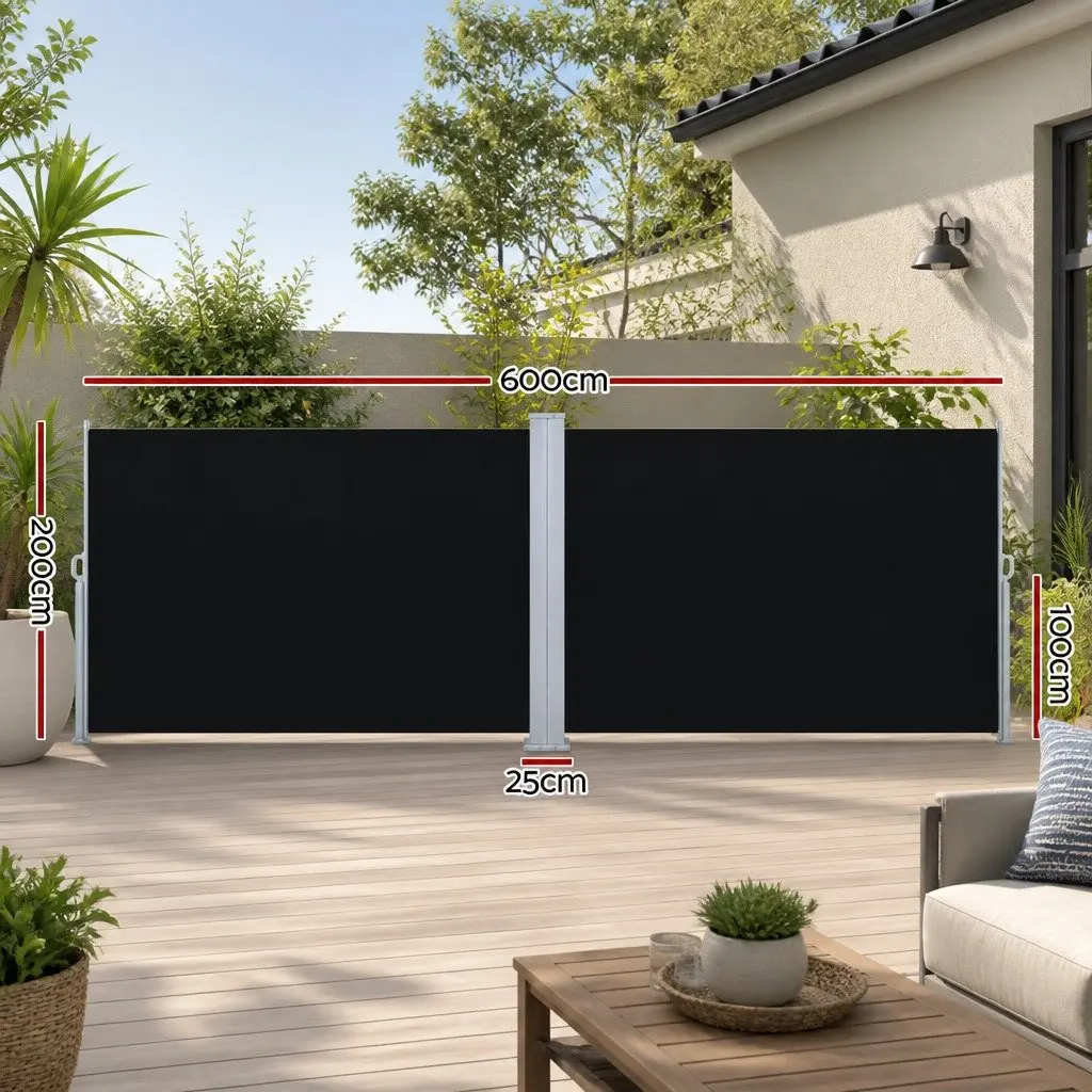Retractable Side Awning for Outdoor Spaces