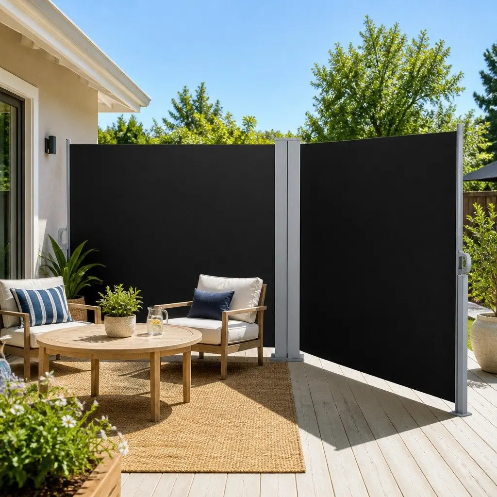 Retractable Side Awning for Outdoor Spaces