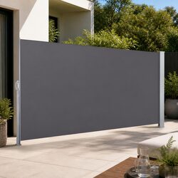 High-Quality Retractable Side Awning 1.4x3M Grey