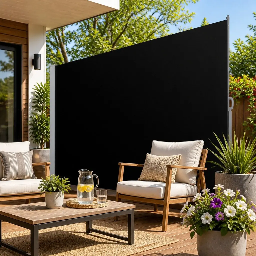 Retractable Side Awning for Outdoor Shade 2M x 3M