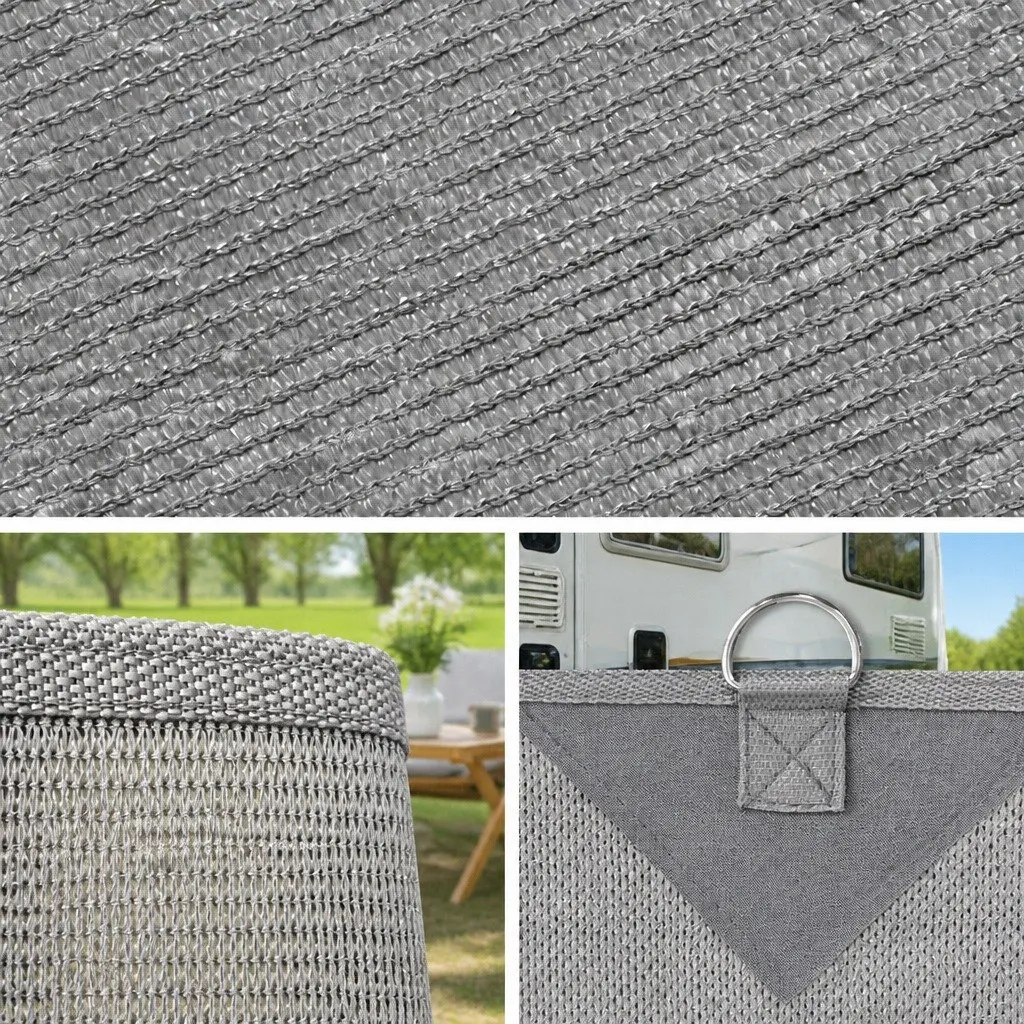4M x 1.95M Caravan Privacy Screen Awning in Grey