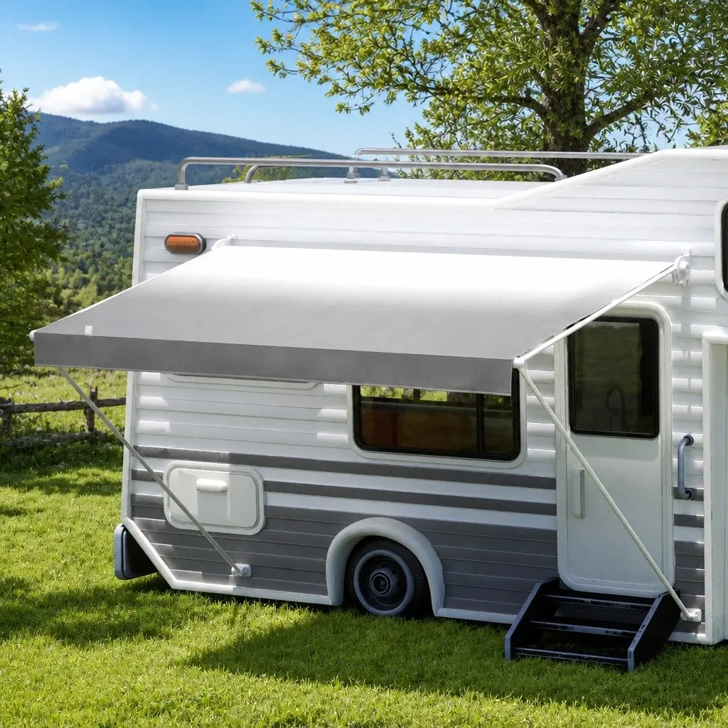 12ft Grey Caravan Awning Fabric for RVs