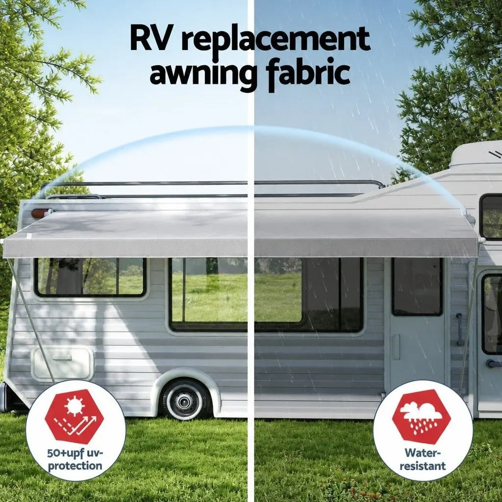 18ft Caravan Awning Fabric Replacement Grey