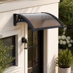 Durable Window Door Awning Canopy for Outdoor Shade 0.6m x 0.6m