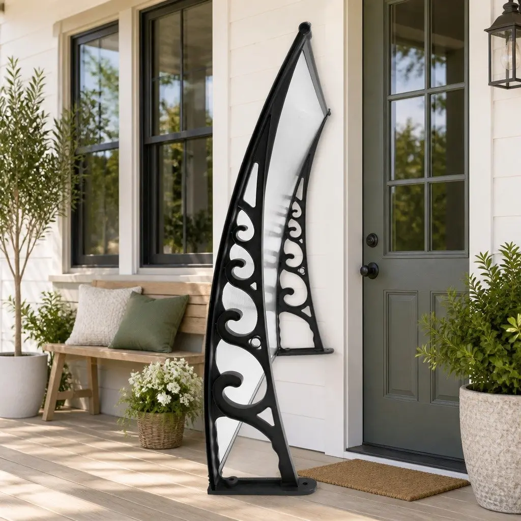 Window Door Awning Canopy 1m x 2m Transparent