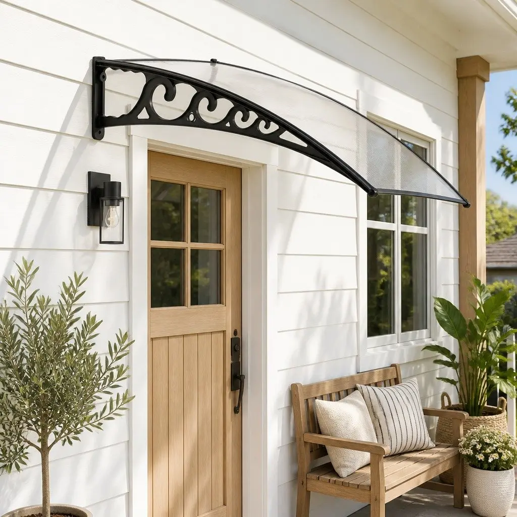 Window Door Awning Canopy 1m x 2m Transparent