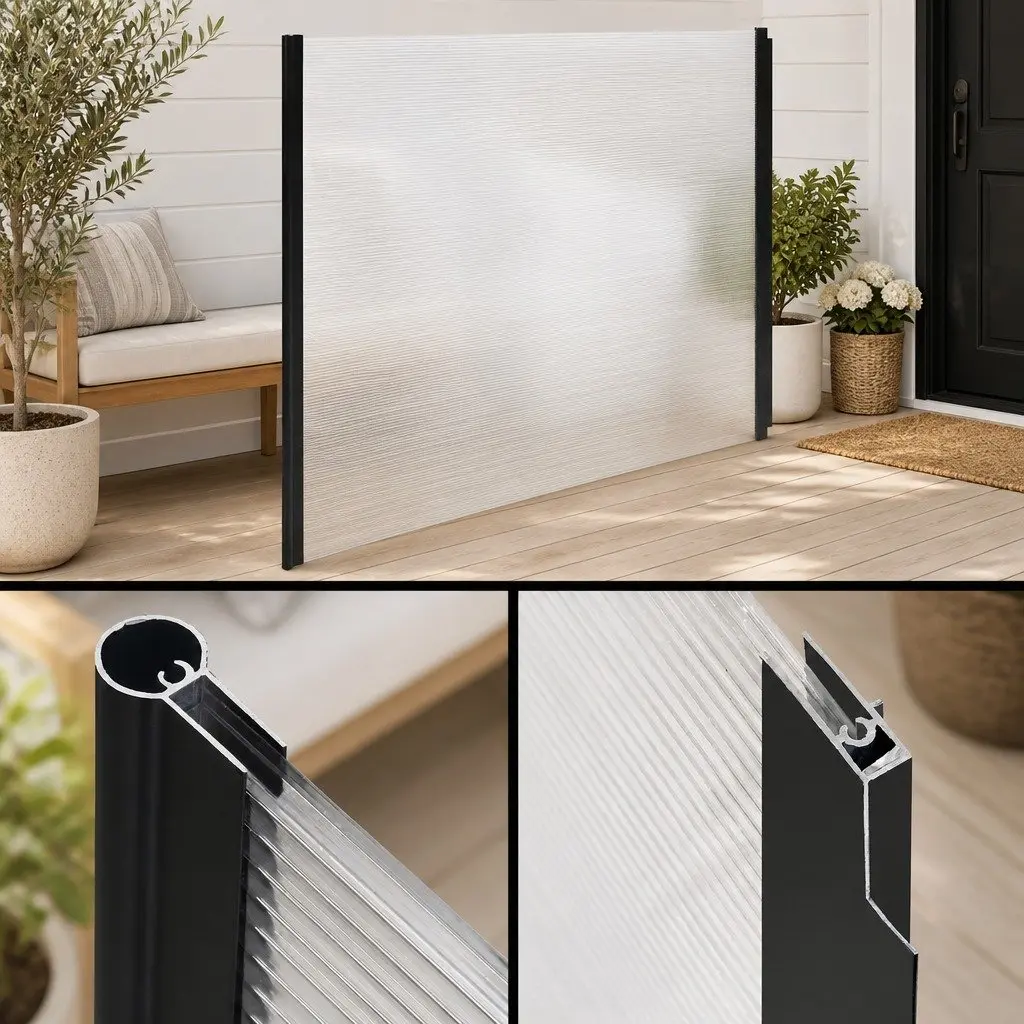Window Door Awning Canopy 1m x 2m Transparent