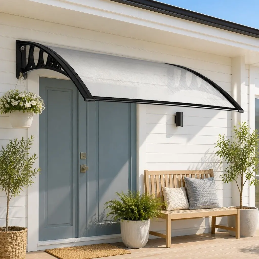 Window Door Awning Canopy 1m x 2m Transparent