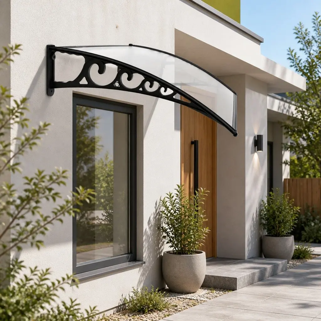 1m x 3m Window Door Awning with Durable PC Panel