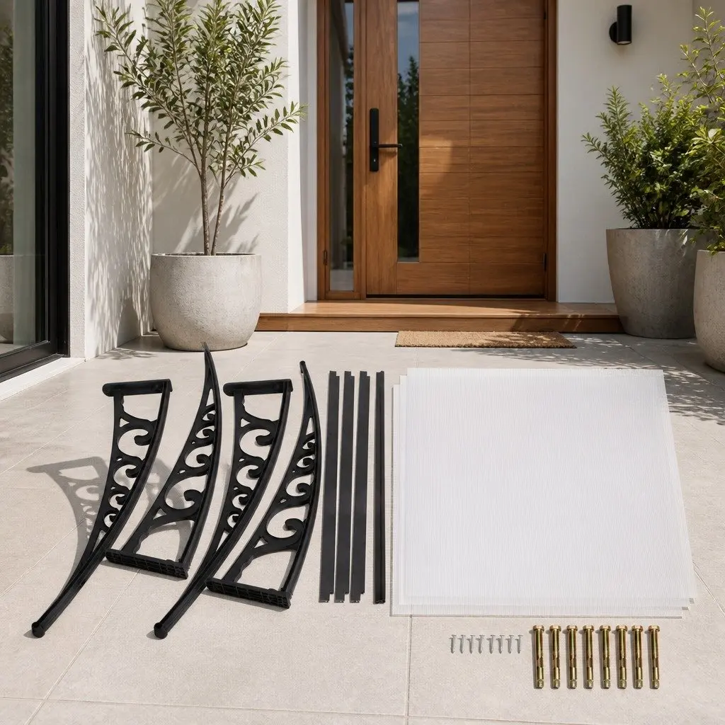 1m x 3m Window Door Awning with Durable PC Panel