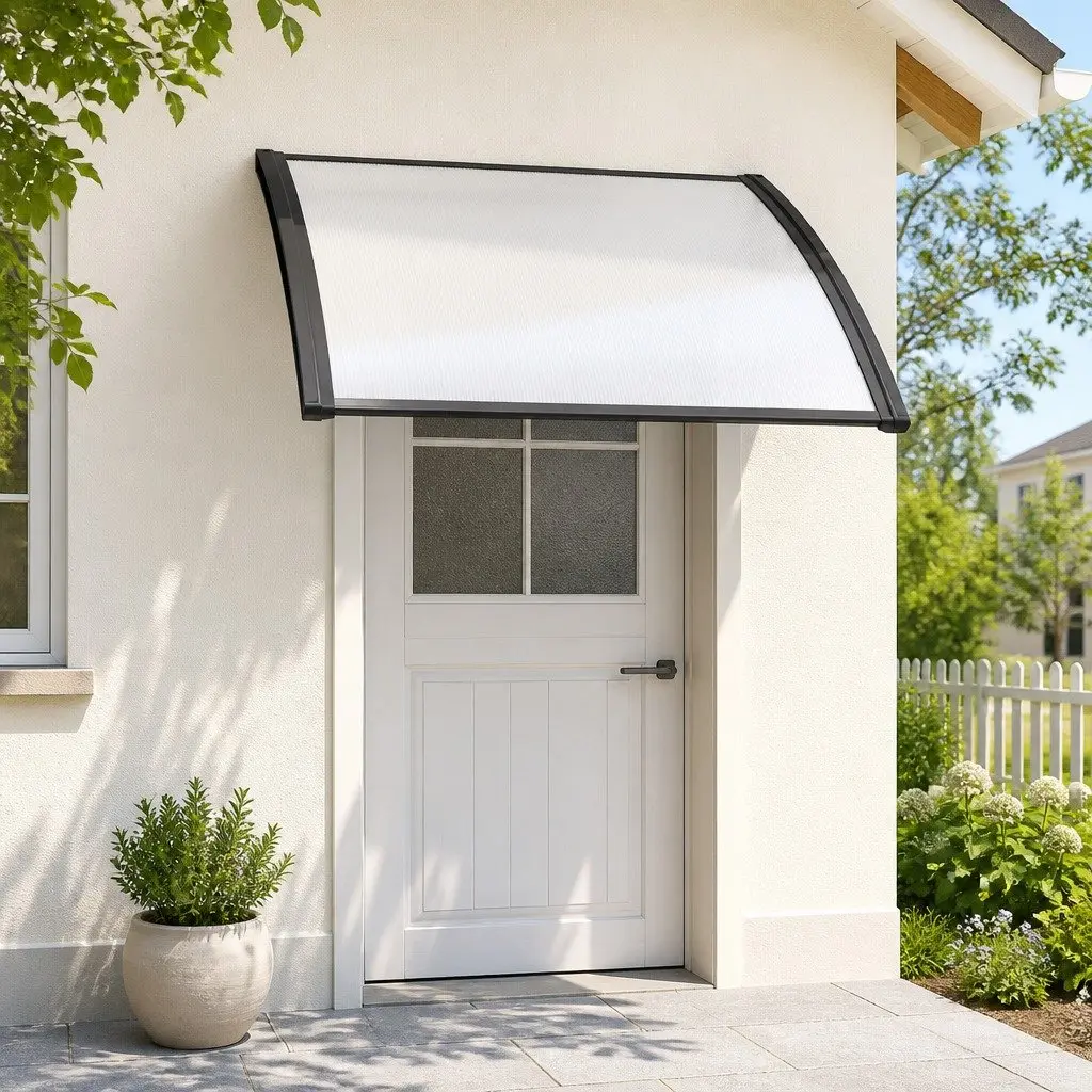 1m x 4m Transparent PC Awning for Doors and Windows