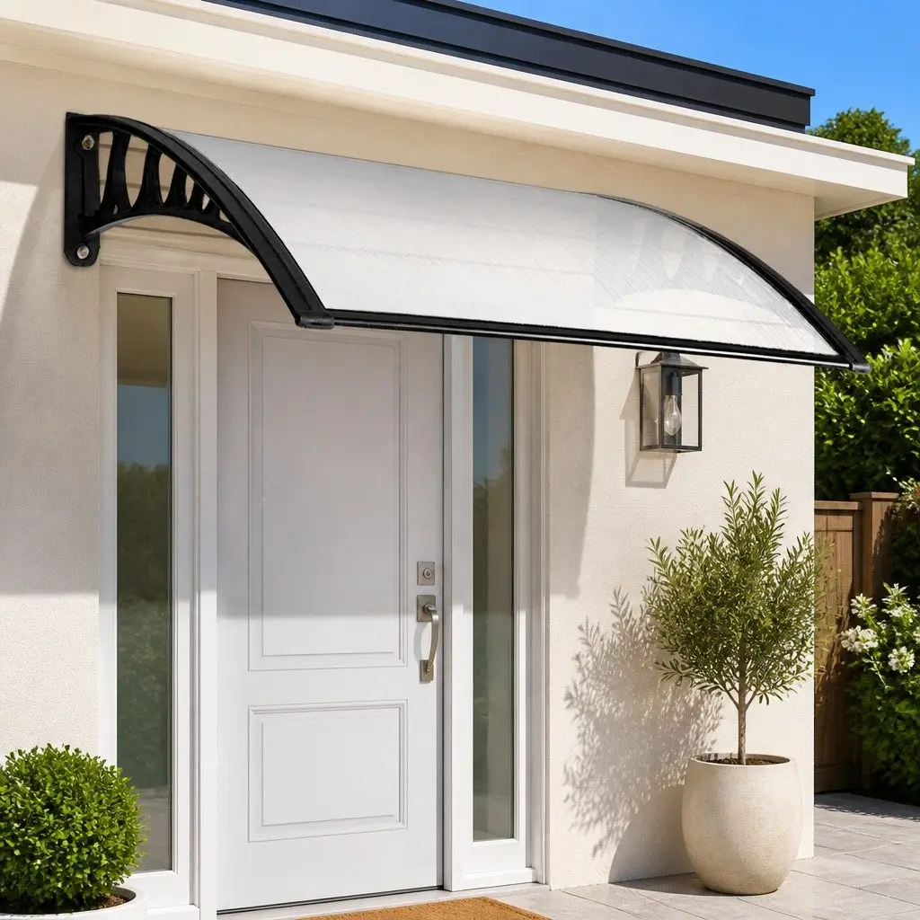 1m x 4m Transparent PC Awning for Doors and Windows