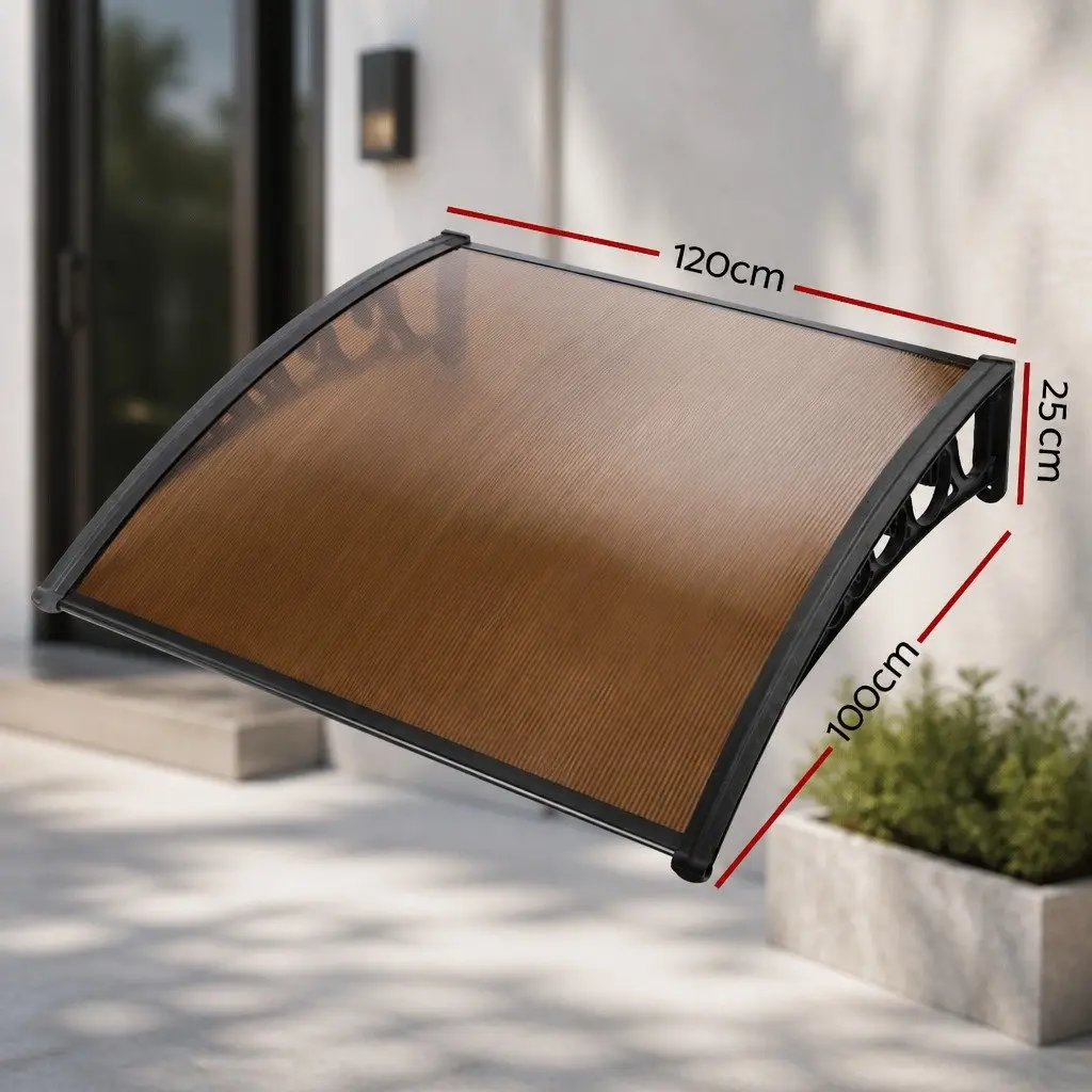 Window Door Awning 1m x 1.2m Outdoor Canopy