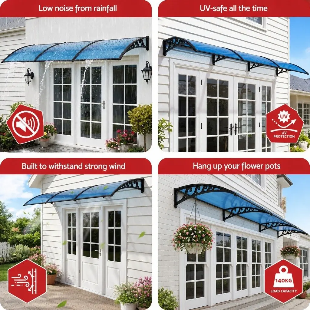 Awning PC Panel 1m x 3m Blue Canopy