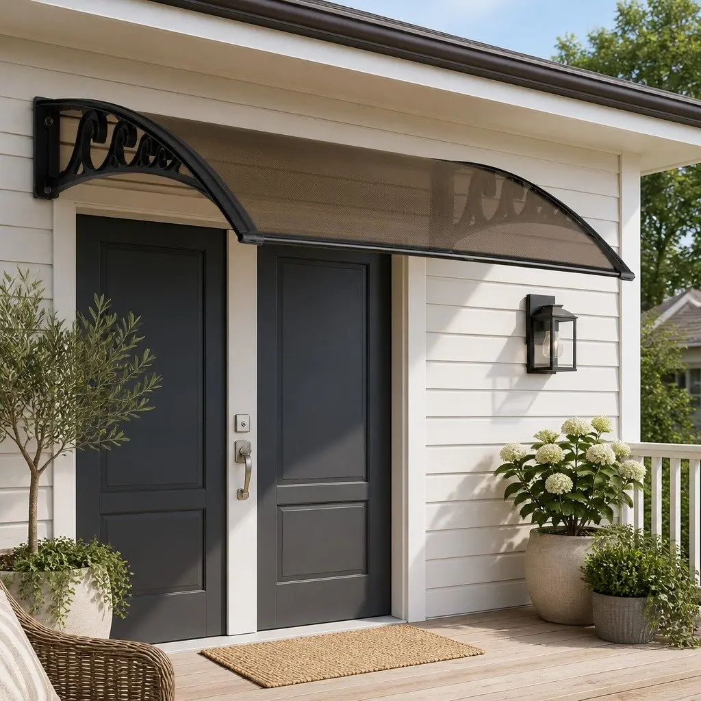 Awning Polycarbonate 1m x 6m Brown