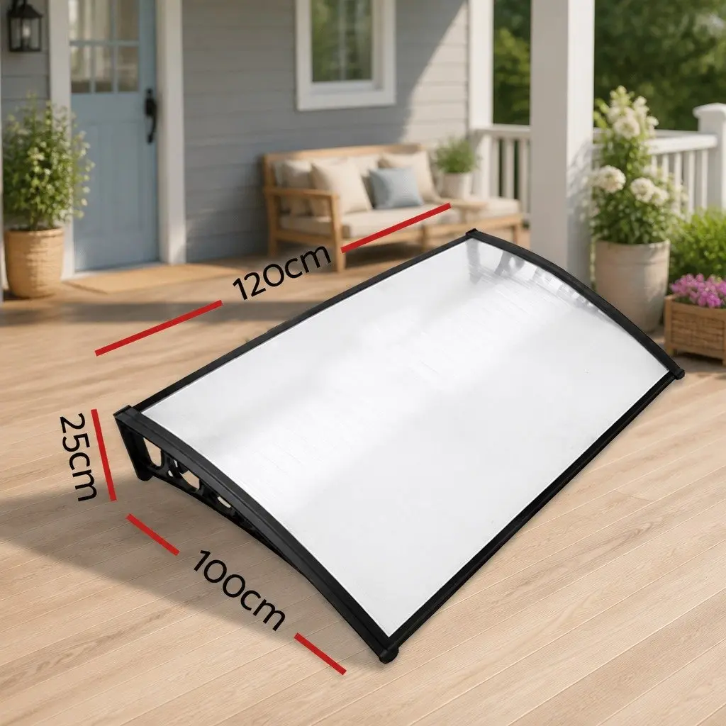 1mx1.2m Transparent PC Awning for Doors and Windows