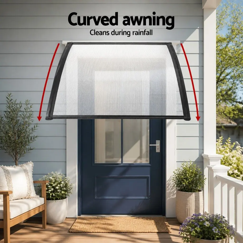 1mx1.2m Transparent PC Awning for Doors and Windows