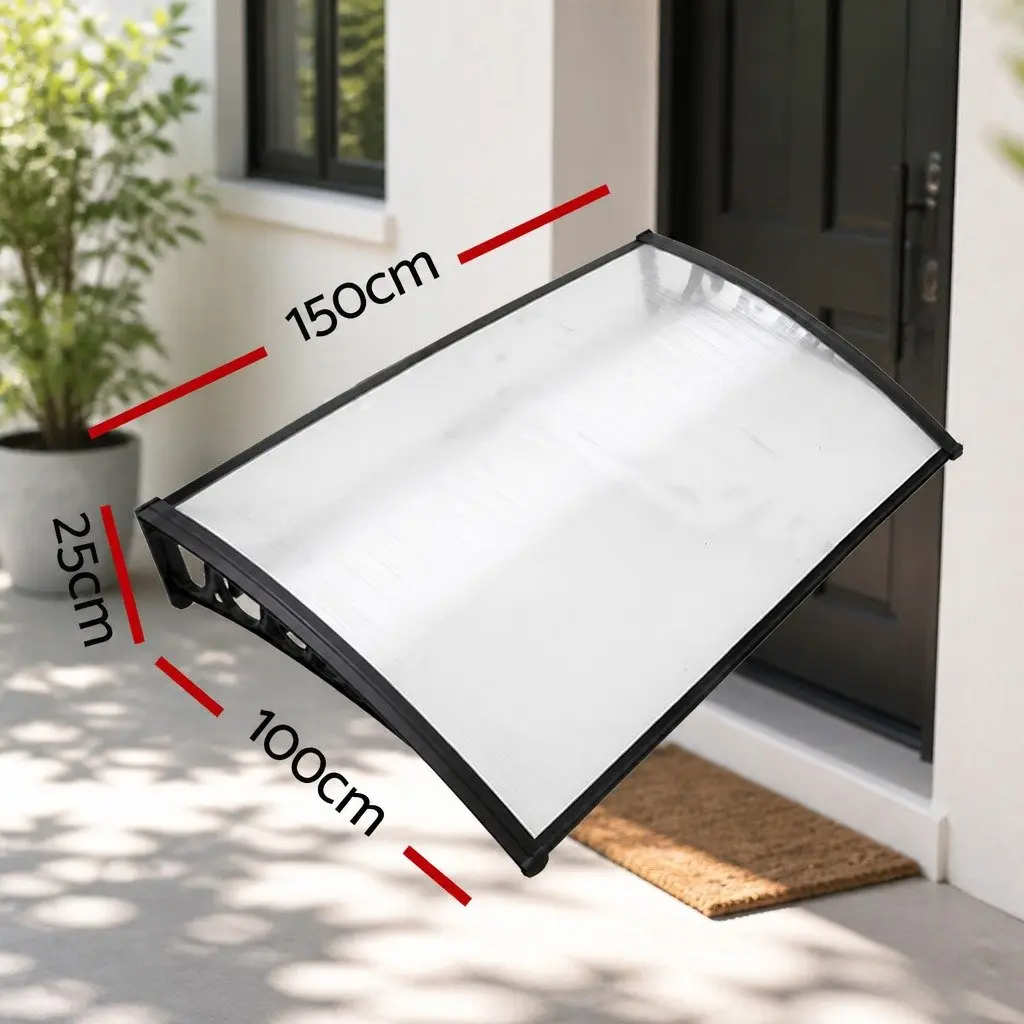 1m x 1.5m PC Panel Awning for Weather Protection