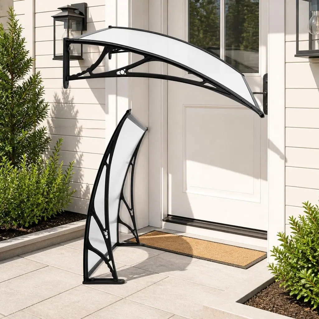 Window and Door Awning 1m x 4m Clear Panel