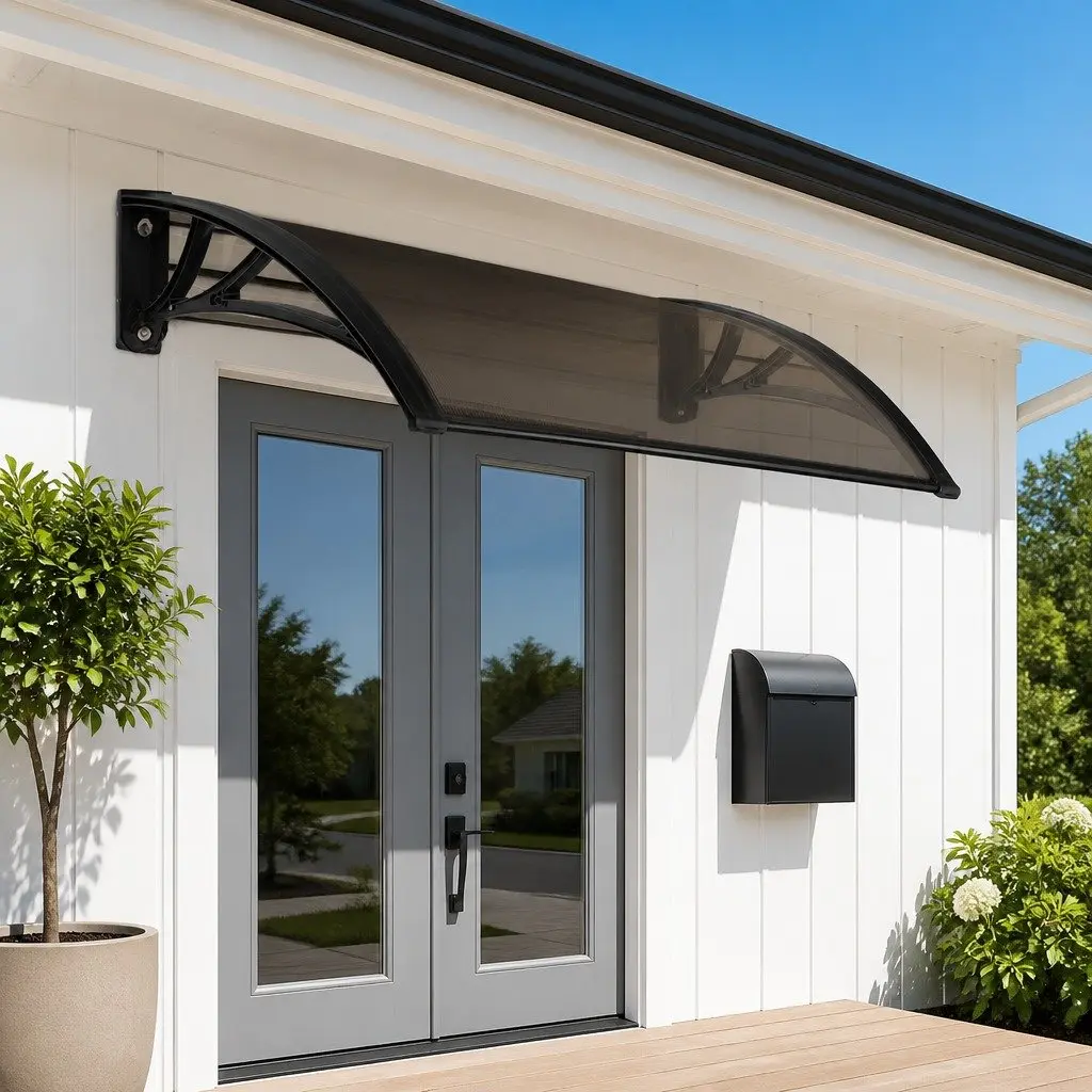 1m x 4m Brown Window Door Awning Canopy