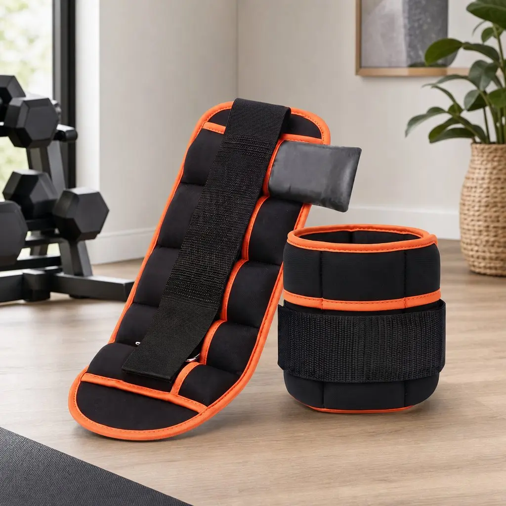 Adjustable Ankle Weights with Removable Sandbags