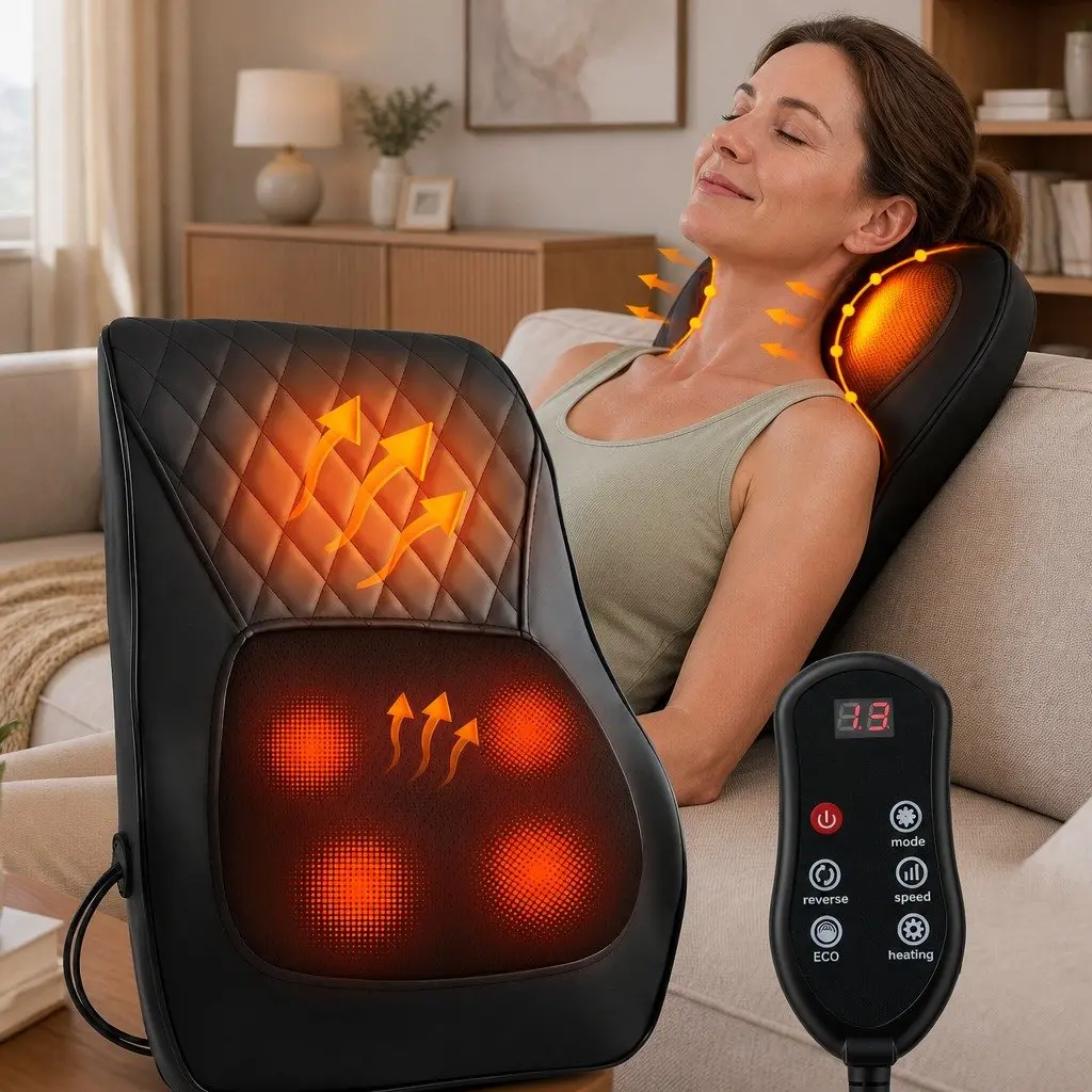 Back Massager with Heat and Traction