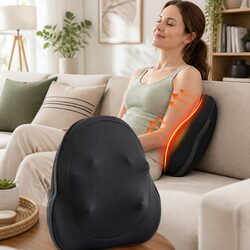 Cordless Electric Back Massager with Heat Therapy
