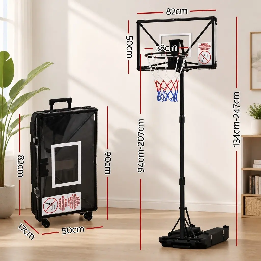 Adjustable Portable Basketball Hoop System