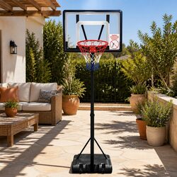 Durable Adjustable Basketball Hoop Stand System 2.1m-2.6m