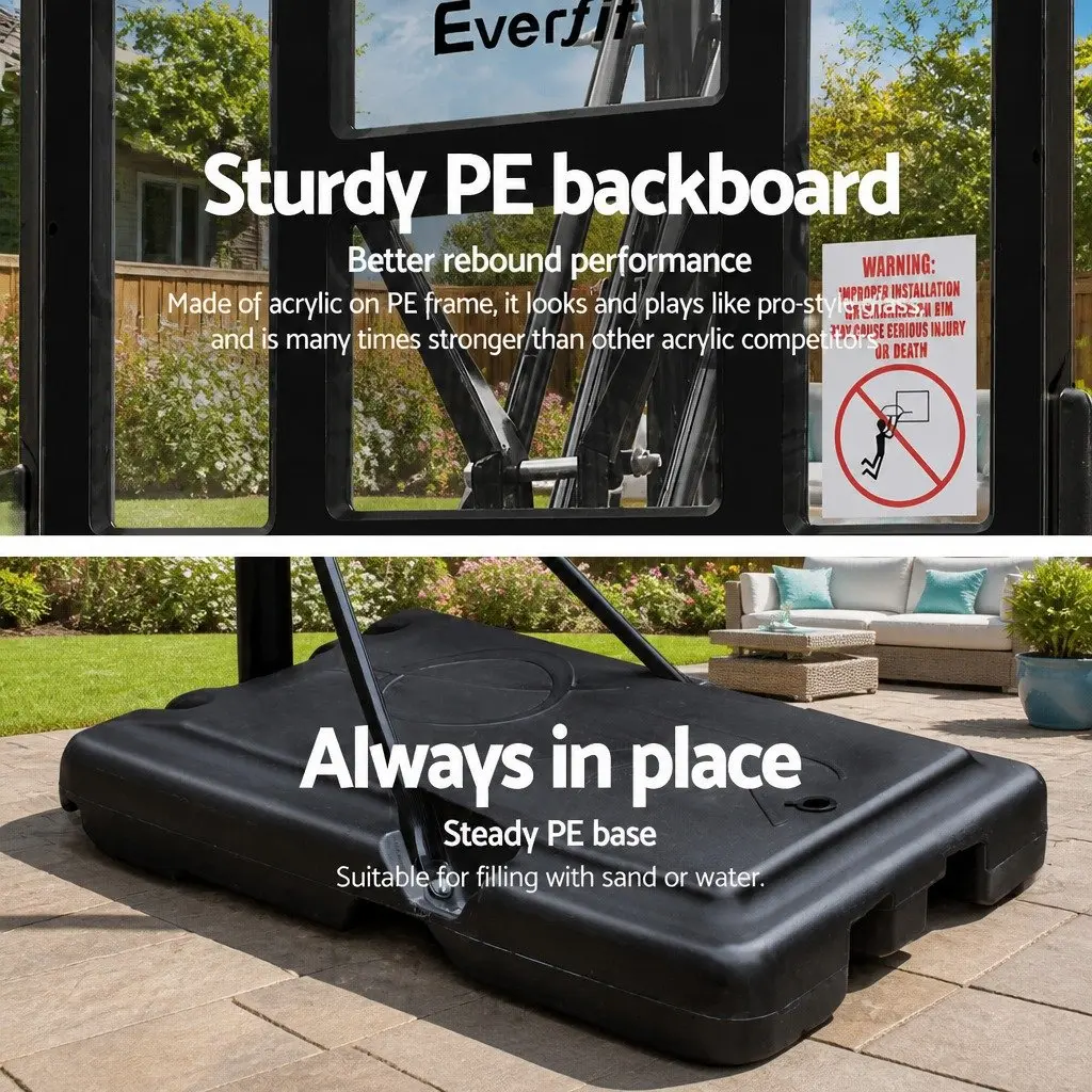 Adjustable Basketball Hoop Stand System with 44" Backboard