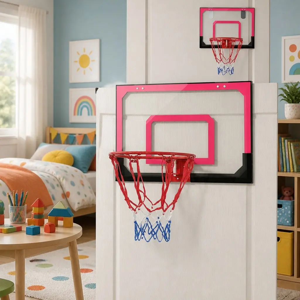 Mini Basketball Hoop PET 23 Inch Black Red
