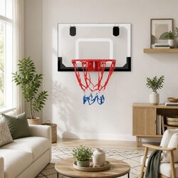 Durable 23 Inch Mini Basketball Hoop with Shatterproof Backboard