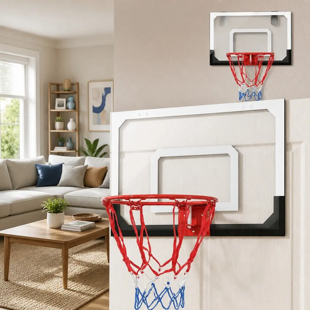 23 Inch Mini Basketball Hoop with Shatterproof Backboard