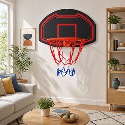 Durable Black Basketball Hoop Backboard 38" for Home