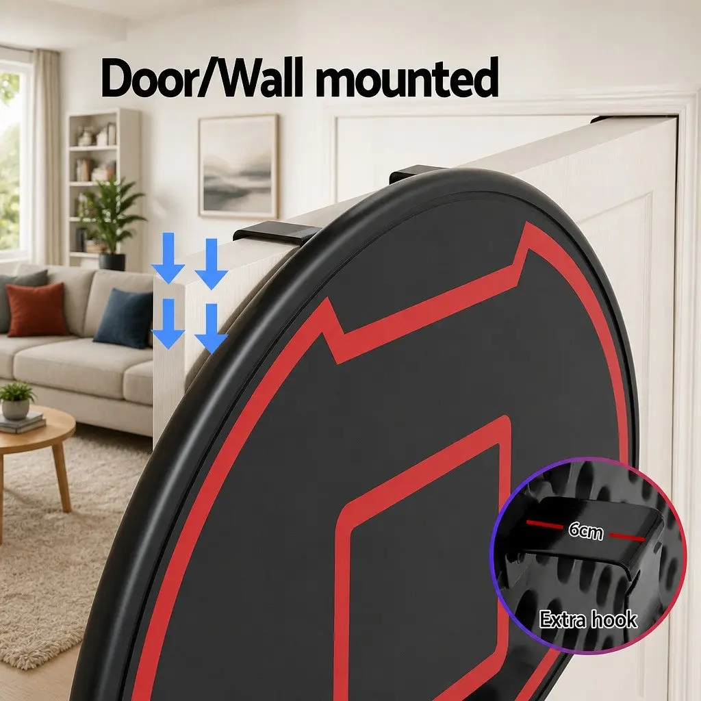 Basketball Hoop HDPE Backboard 38" Wall Mounted Steel Ring Black