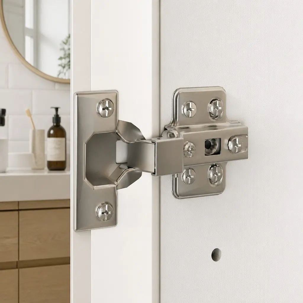 Bathroom Mirror Cabinet MDF 75CM White Wall-Mounted with 5X Magnifying Mirror and Adjustable Shelves