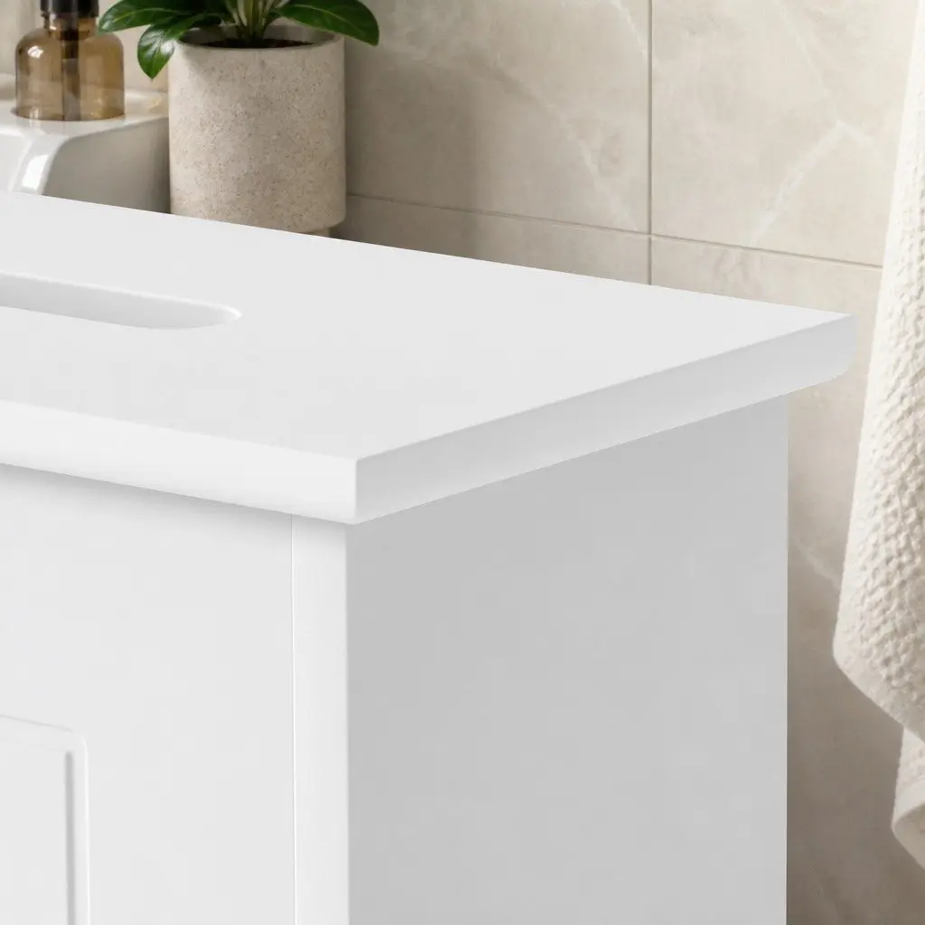 Bathroom Storage Box MDF Compact 30x15x35cm White