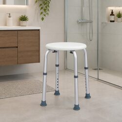 Premium Adjustable Shower Chair with Non-Slip Safety Features