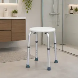 Premium Adjustable Shower Chair with Non-Slip Safety Features