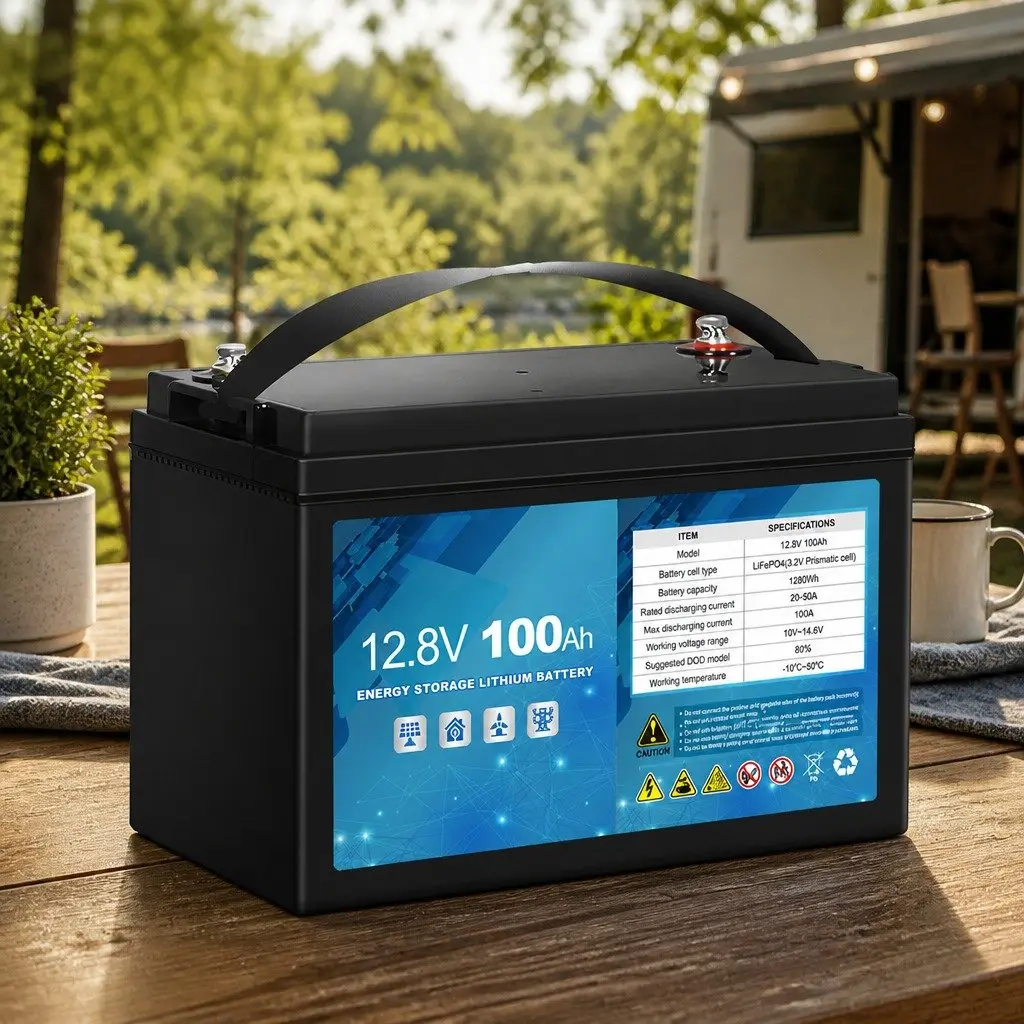 12V LiFePO4 Deep Cycle Battery Lithium Iron ABS Case Rugged