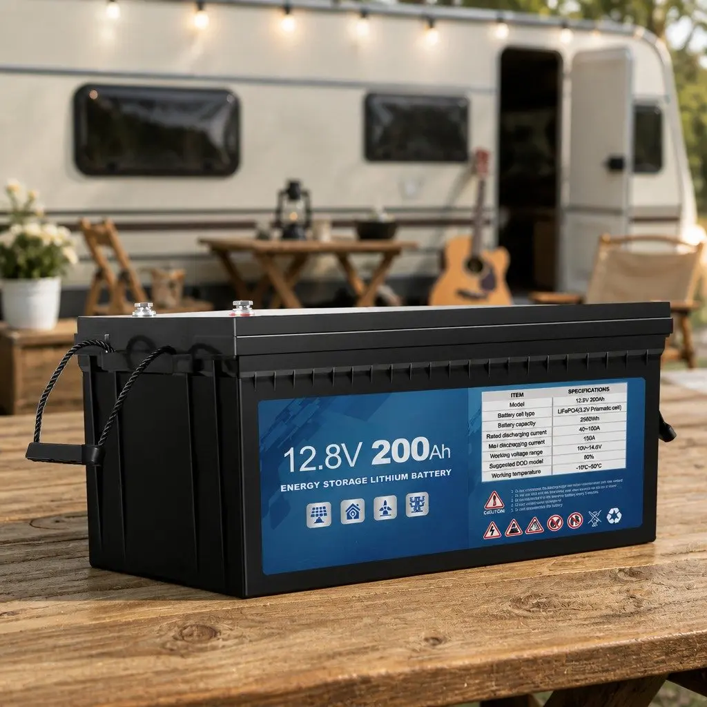 12V LiFePO4 Deep Cycle Battery Lithium Iron Power Bank Solar Camping Caravan